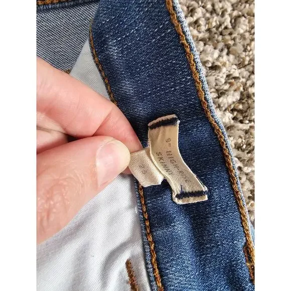 Madewell womens Sz 28 9" High Rise Skinny Blue Jeans Light Wash - Picture 3 of 4